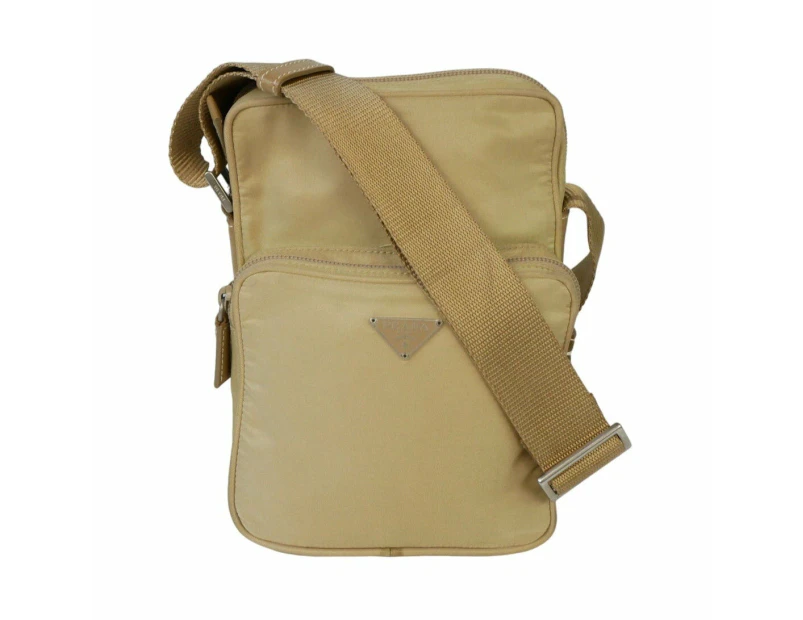 Prada Beige Nylon Shoulder Bag - Refurbished Grade B