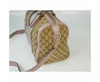 Gucci Monogram Pink Blue Web Boston Bag - Refurbished Grade B