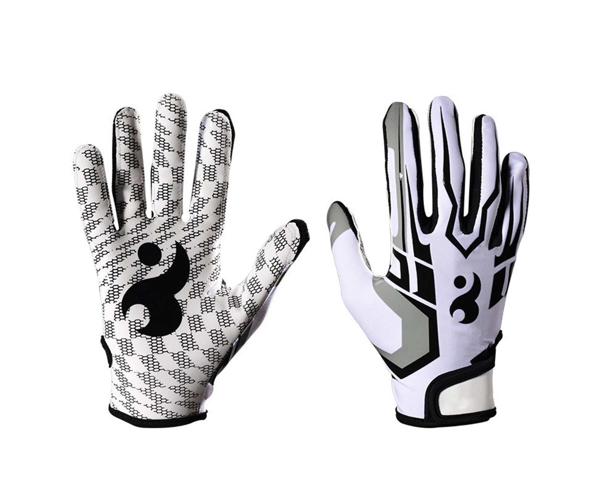 Non Slip American Football Rugb Gloves Breathable Full Finger Sports Gloves For Baseball M