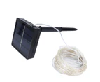 300Led Solar String Lights Ip44 Waterproof Outdoor Garden Courtyard Decoration Warm White 32M