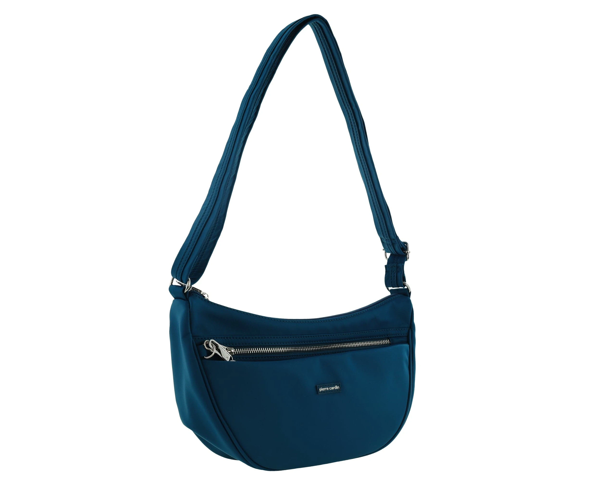 Pierre Cardin Nylon Anti-Theft Crossbody Bag in Turquoise