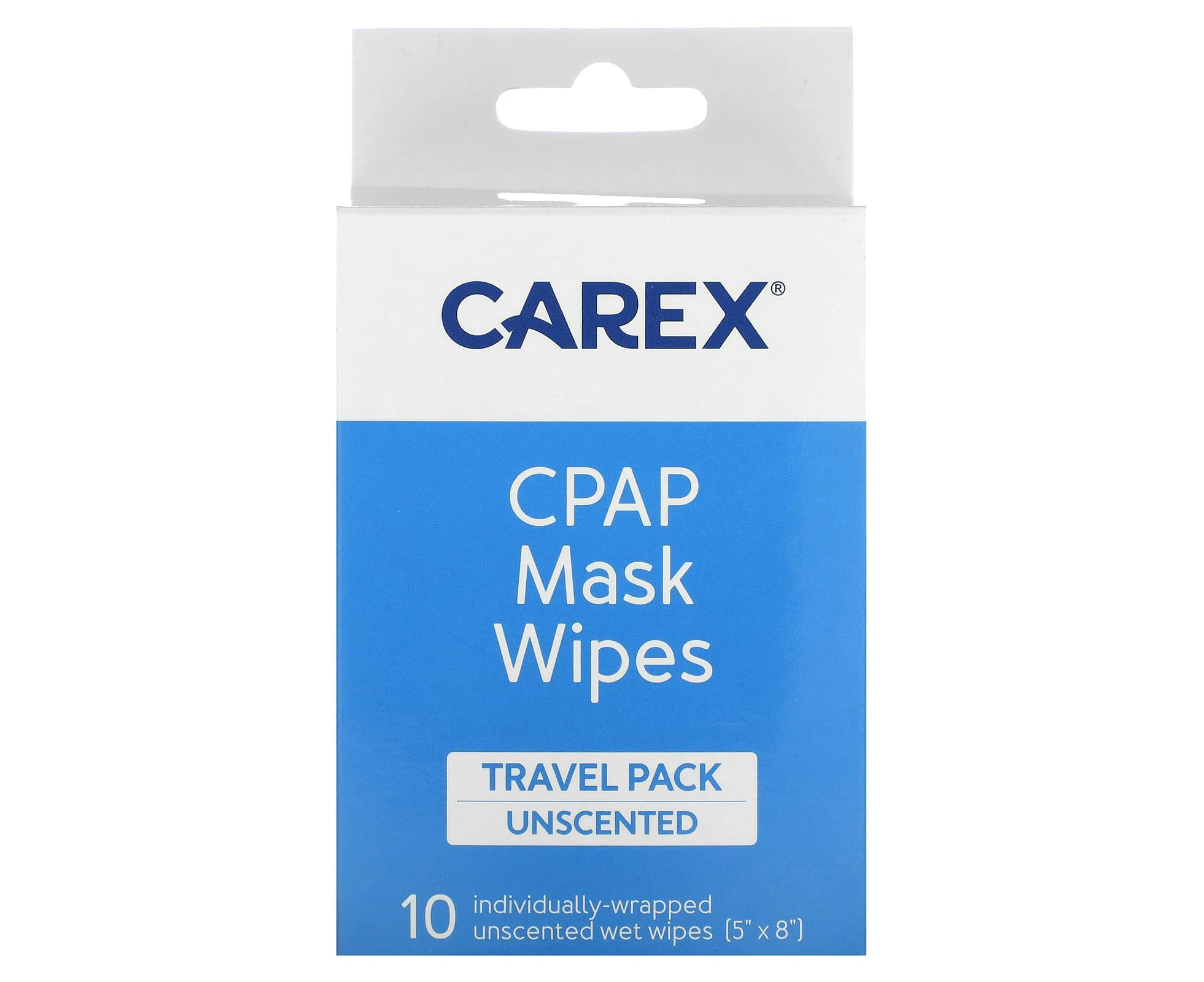 Carex, CPAP Mask Wipe, Travel Pack, Unscented, 10 Wipes