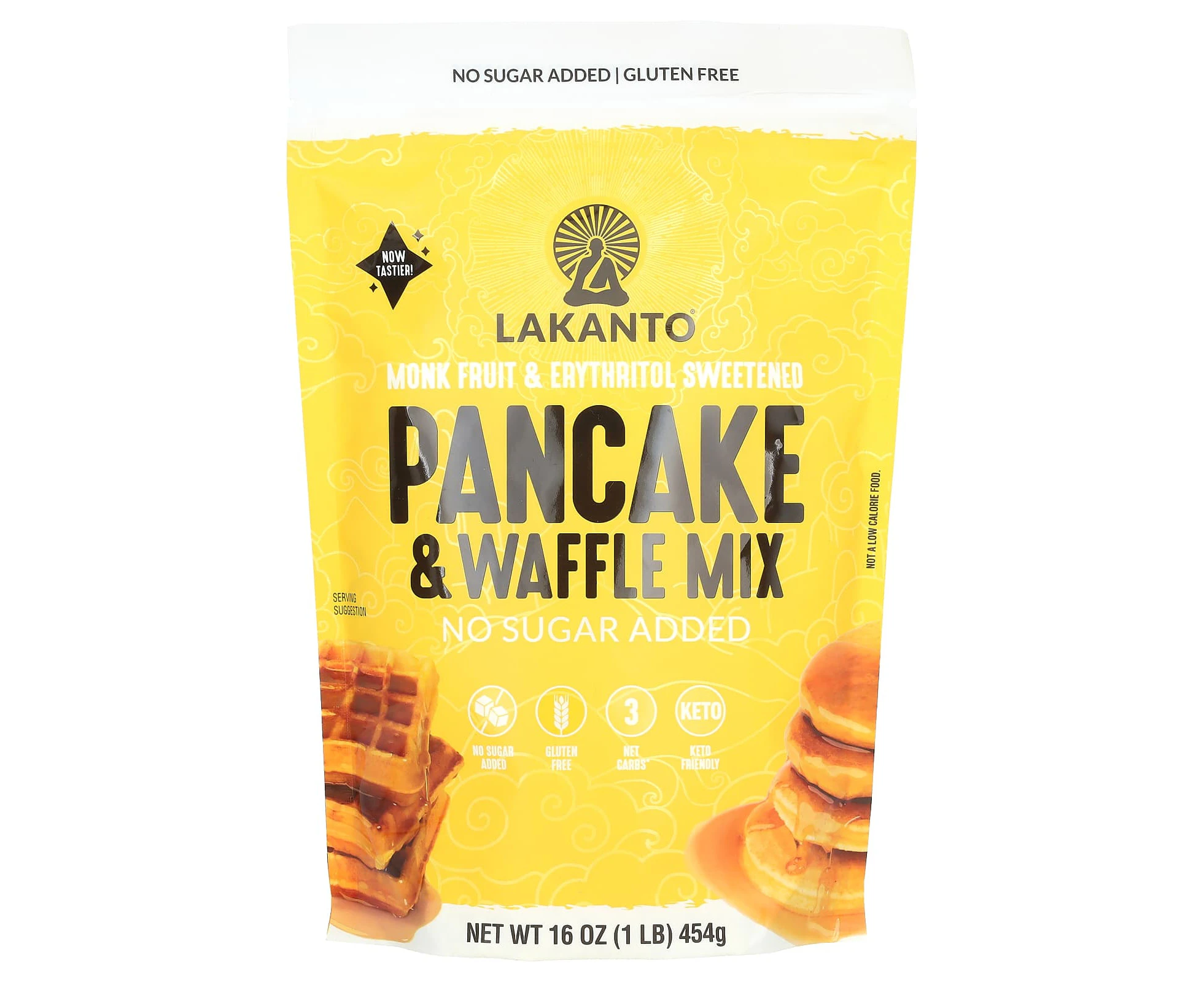 Lakanto, Pancake & Waffle  Mix, No Sugar Added, 1 lb (454 g)