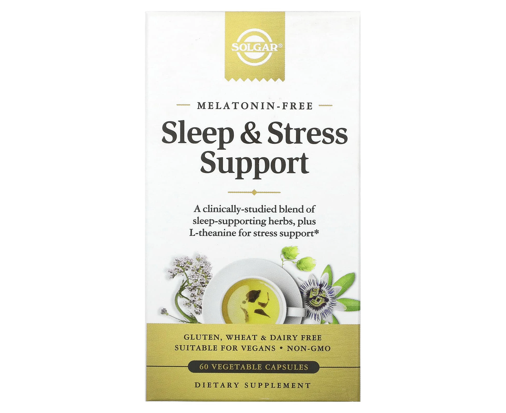 Solgar, Sleep & Stress Support, 60 Vegetable Capsules