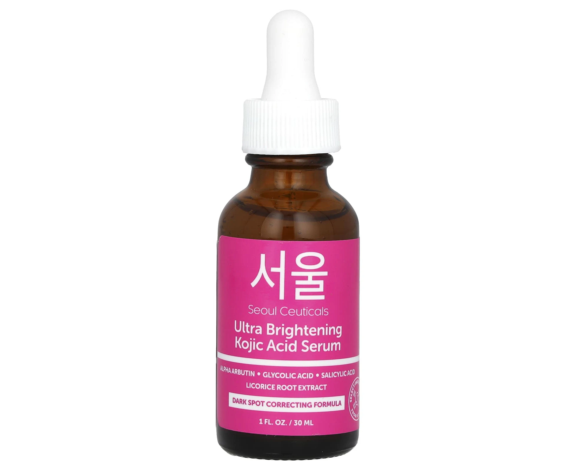 SeoulCeuticals, Ultra Brightening Kojic Acid Serum , 1 fl oz (30 ml)