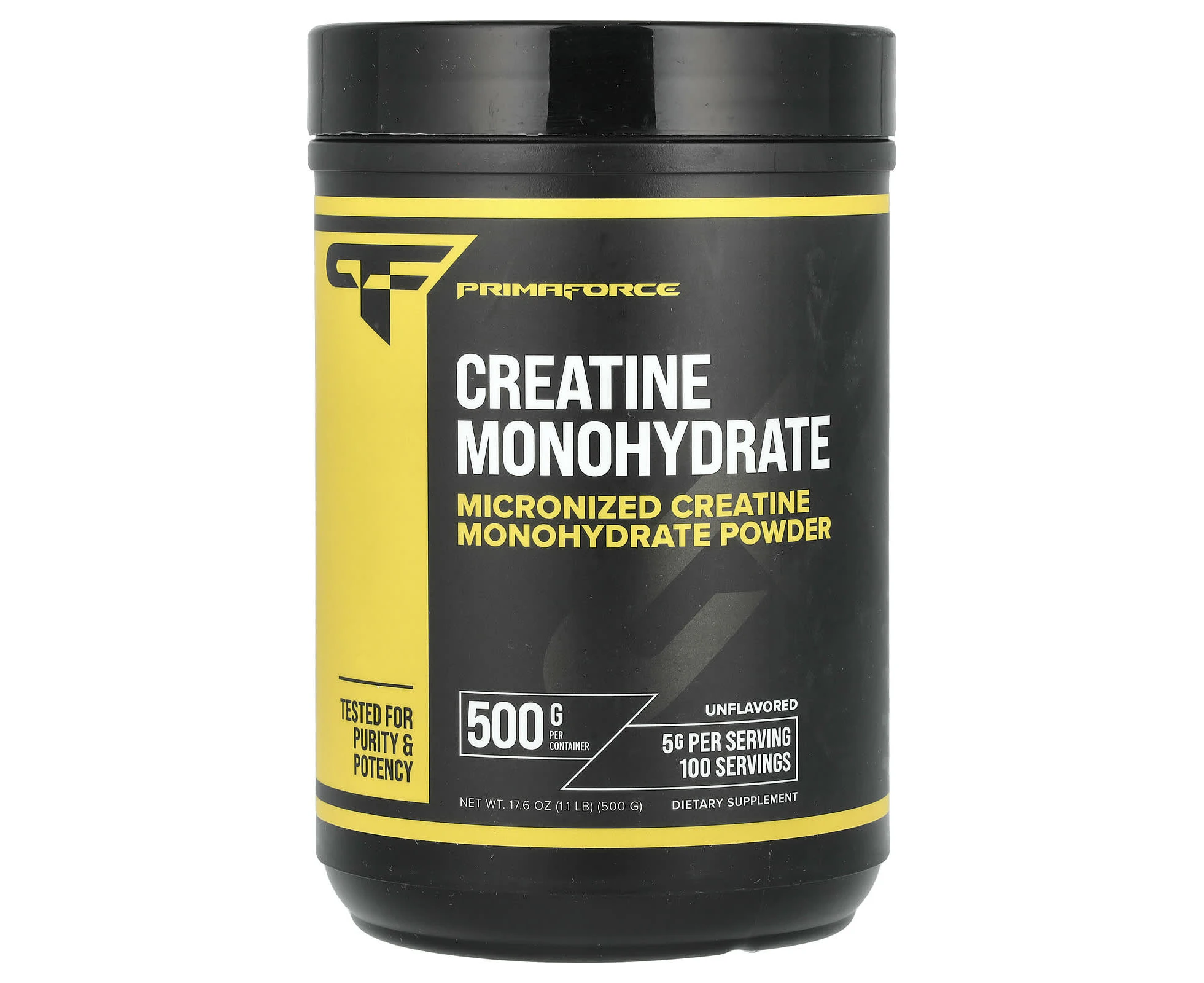 Primaforce, Creatine Monohydrate, Unflavored, 1.1 lb (500 g)