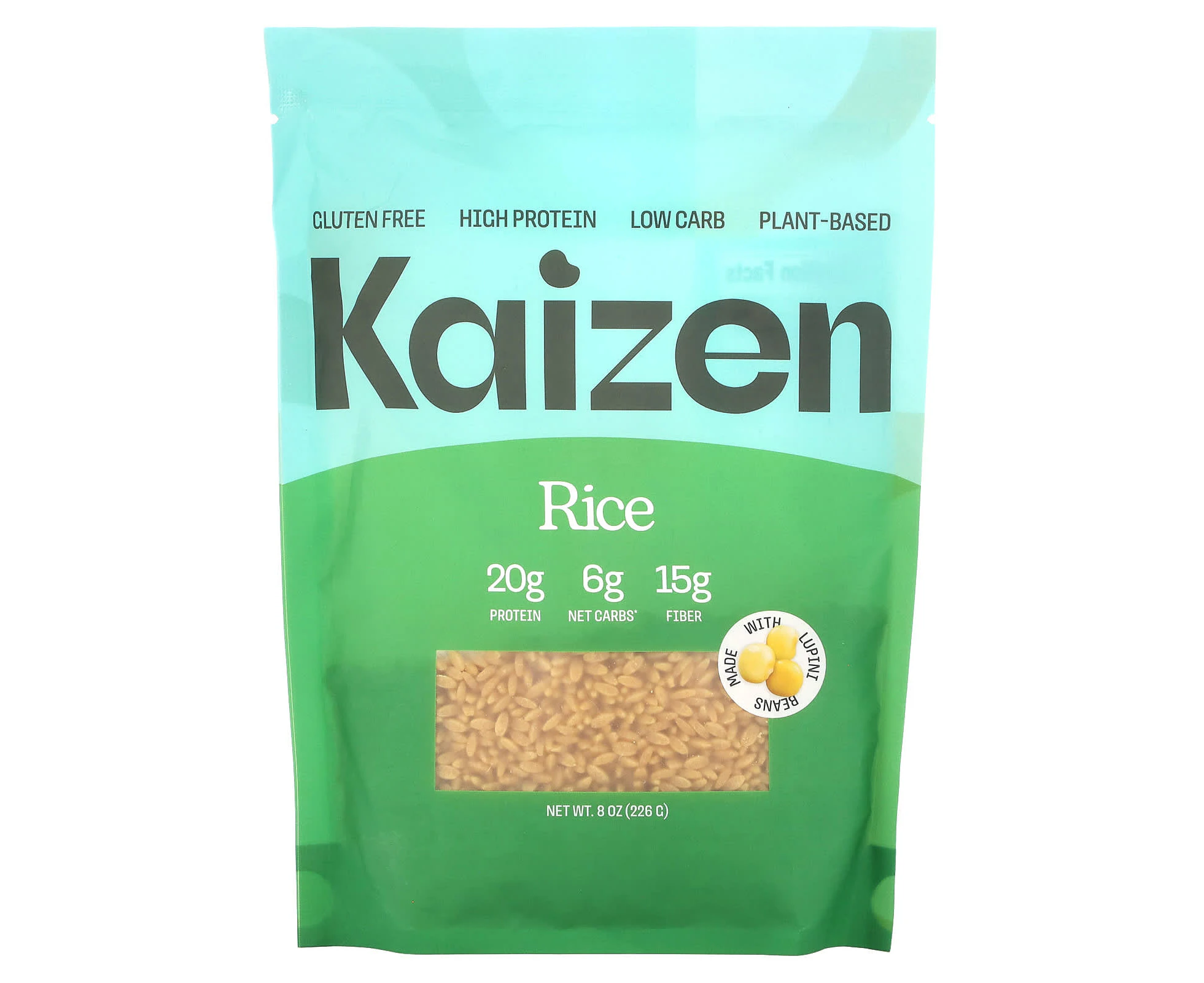 Kaizen, Rice, Gluten Free, High Protein, Low Carb, Plant-Based, 8 oz (226 g)