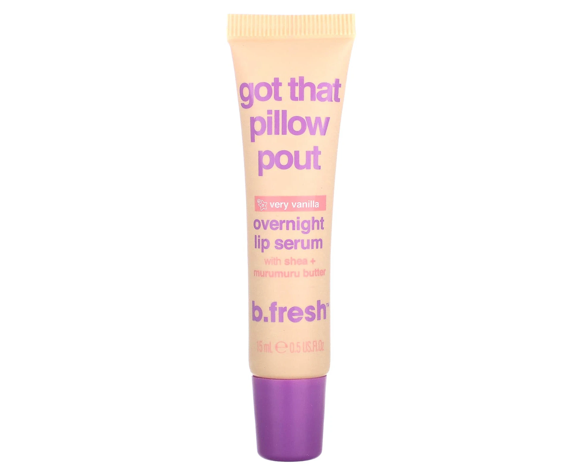 b.fresh, Got That Pillow Pout, Overnight Lip Serum, Very Vanilla, 0.5 fl oz (15 ml)