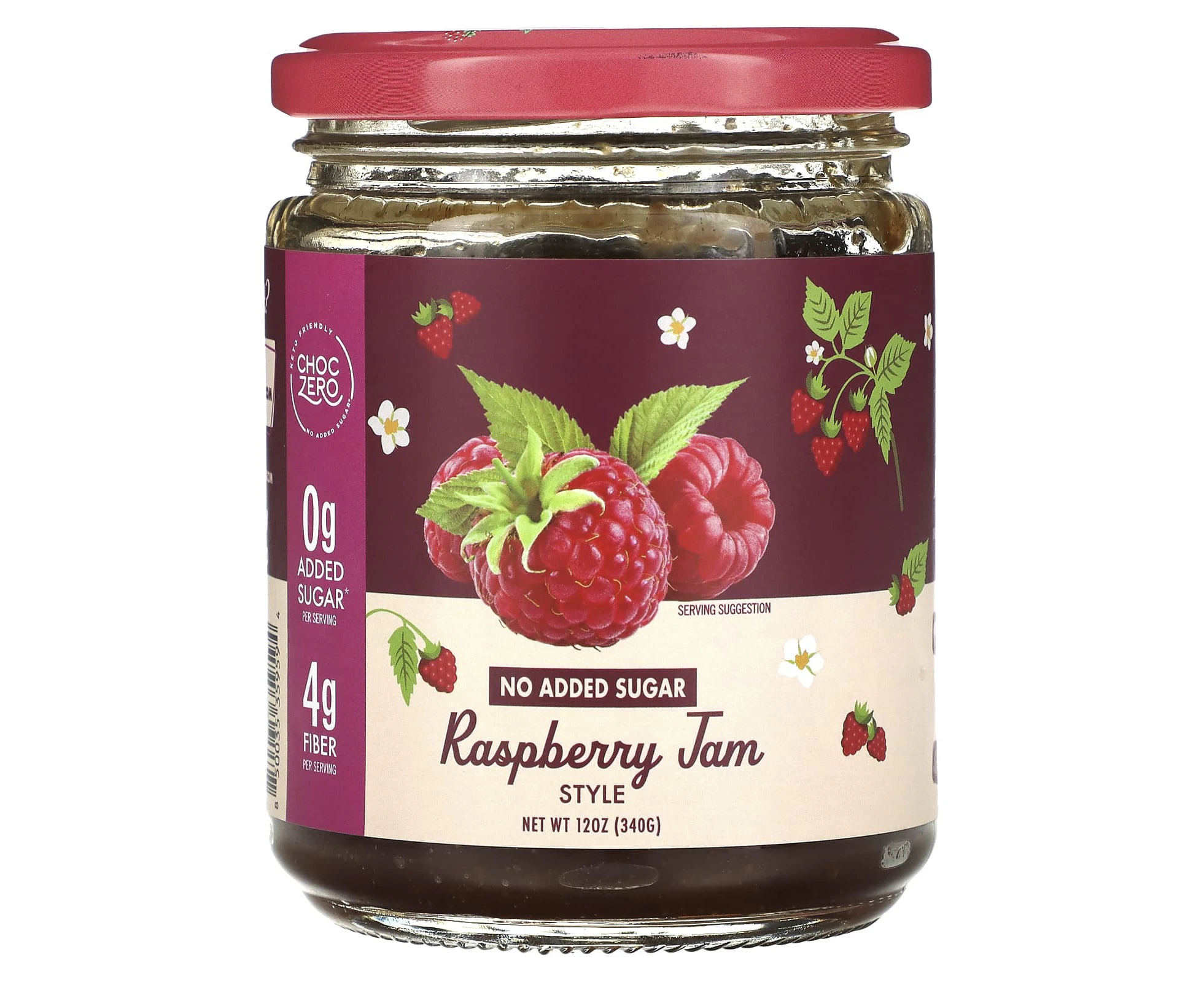 ChocZero, Raspberry Jam Style, 12 oz (340 g)