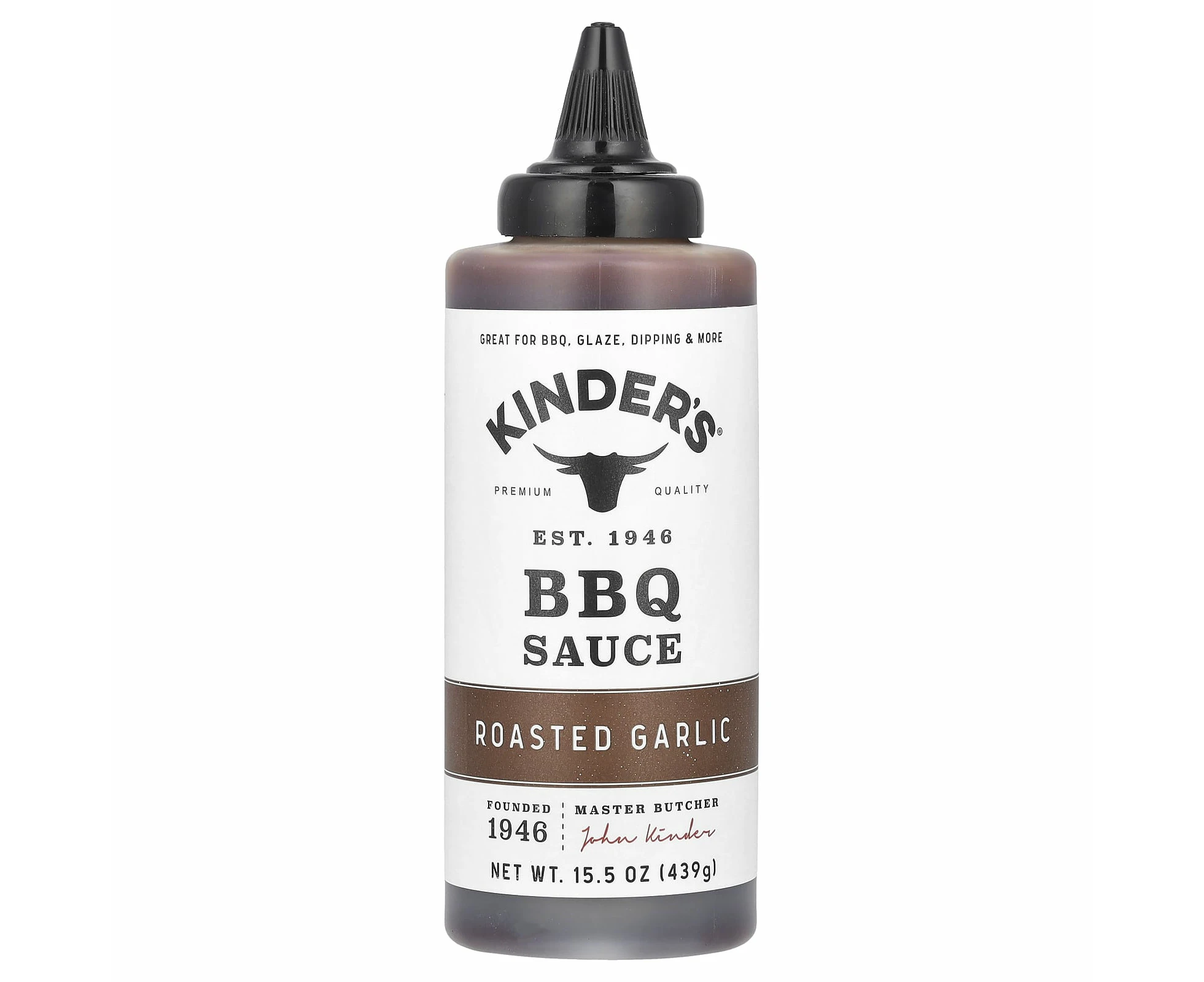 KINDER'S, BBQ Sauce, Roasted Garlic, 15.5 oz (439 g)