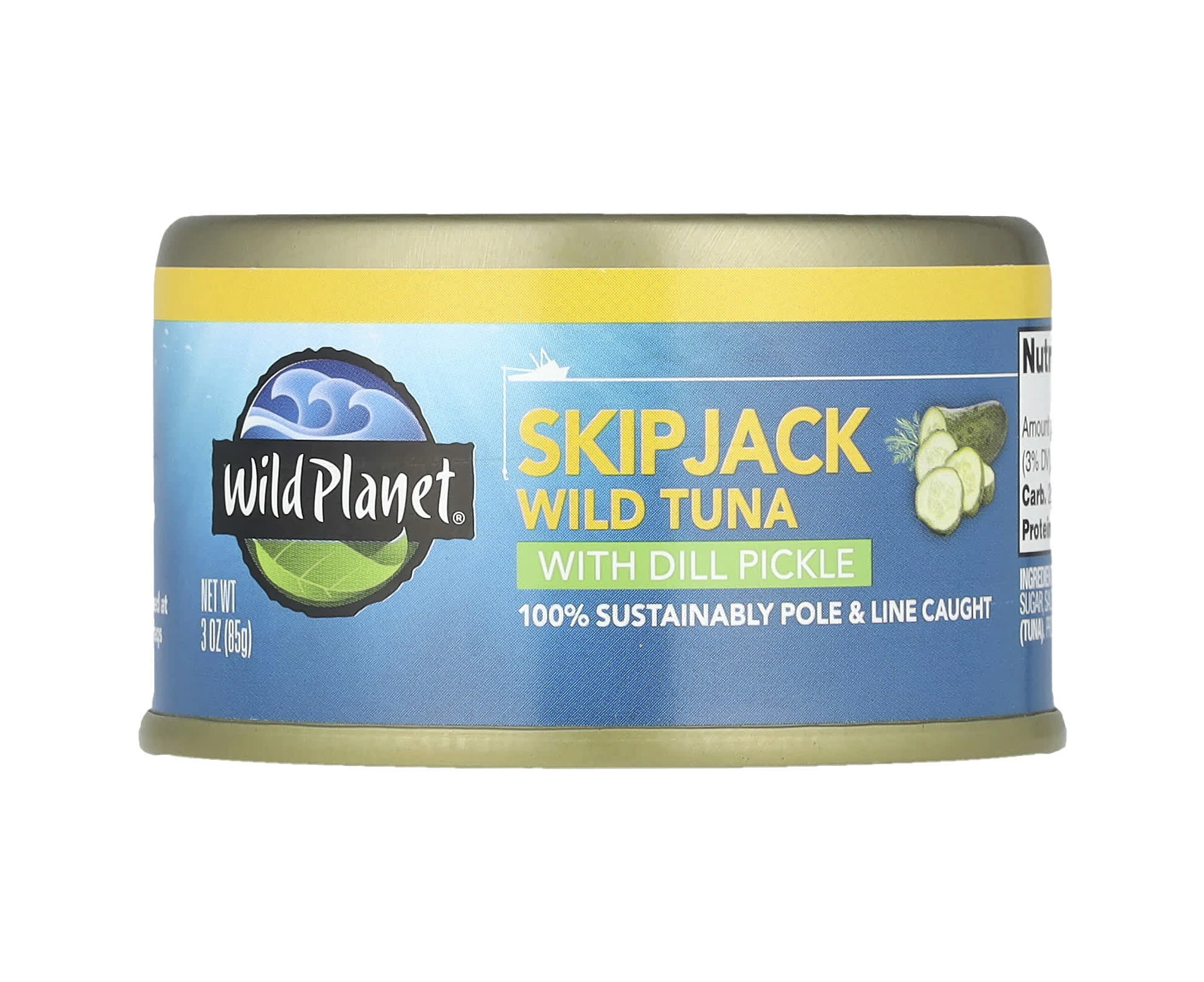 Wild Planet, SkipJack Wild Tuna with Dill Pickle, 3 oz (85 g)