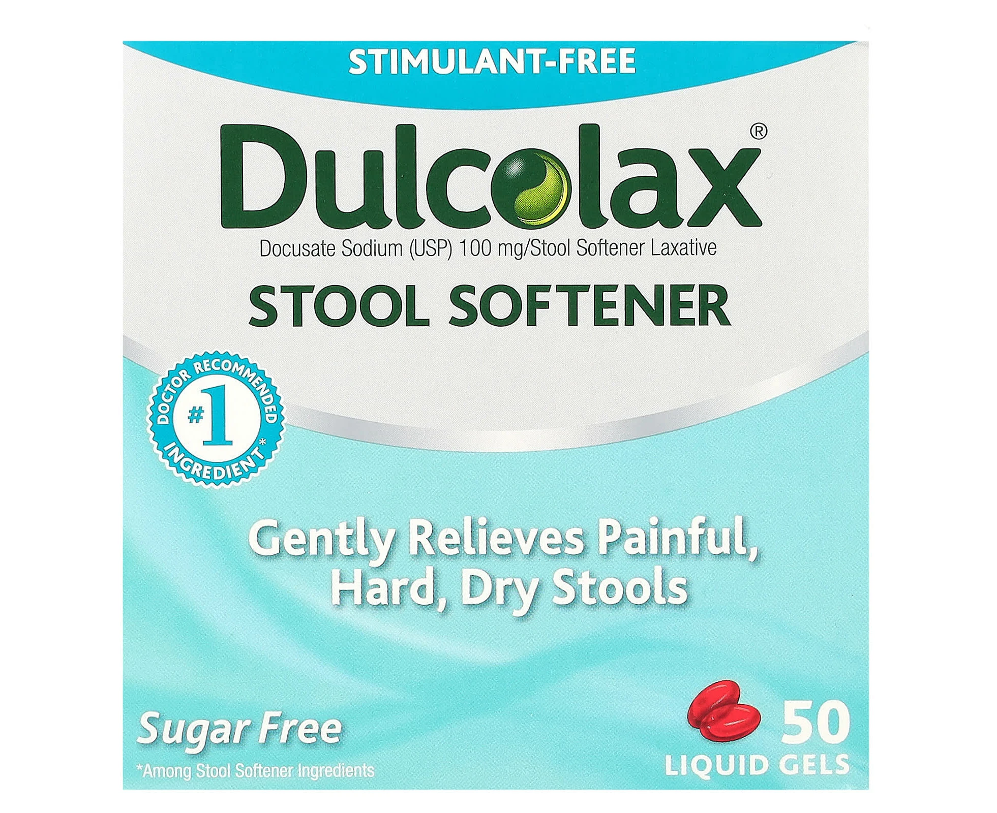 Dulcolax, Stool Softener, 50 Liquid Gels