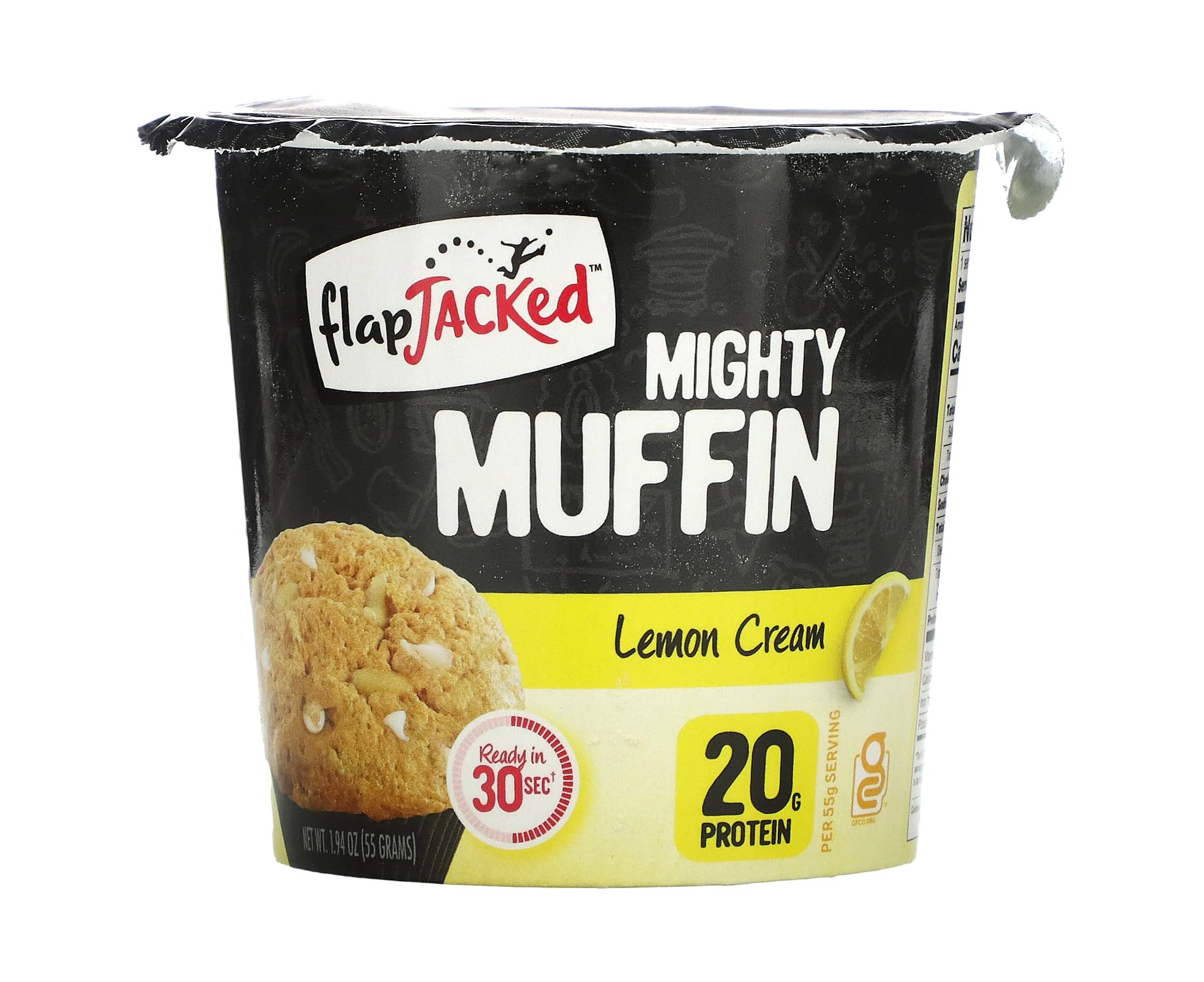 FlapJacked, Mighty Muffin, Lemon Cream, 1.94 oz (55 g)