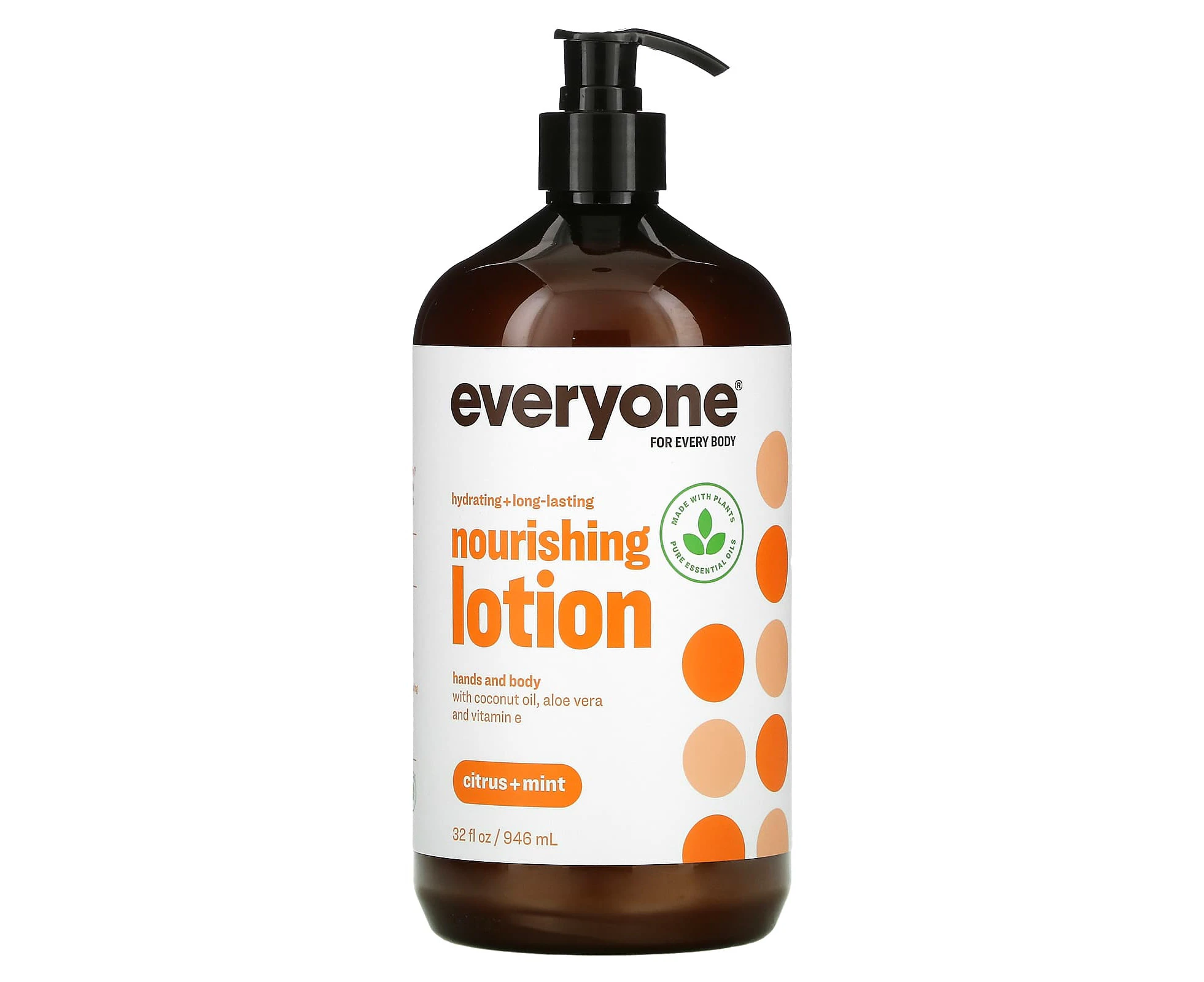 Everyone, Nourishing Hands and Body Lotion, Citrus + Mint, 32 fl oz (946 ml)