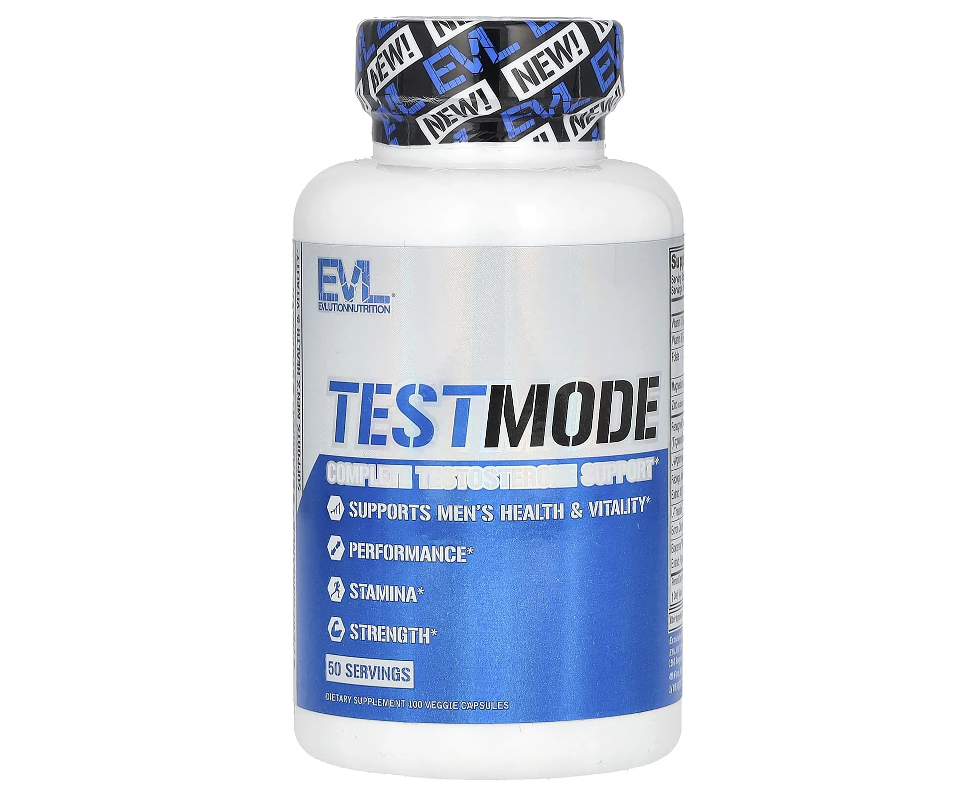 EVLution Nutrition, TestMode, 100 Veggie Capsules