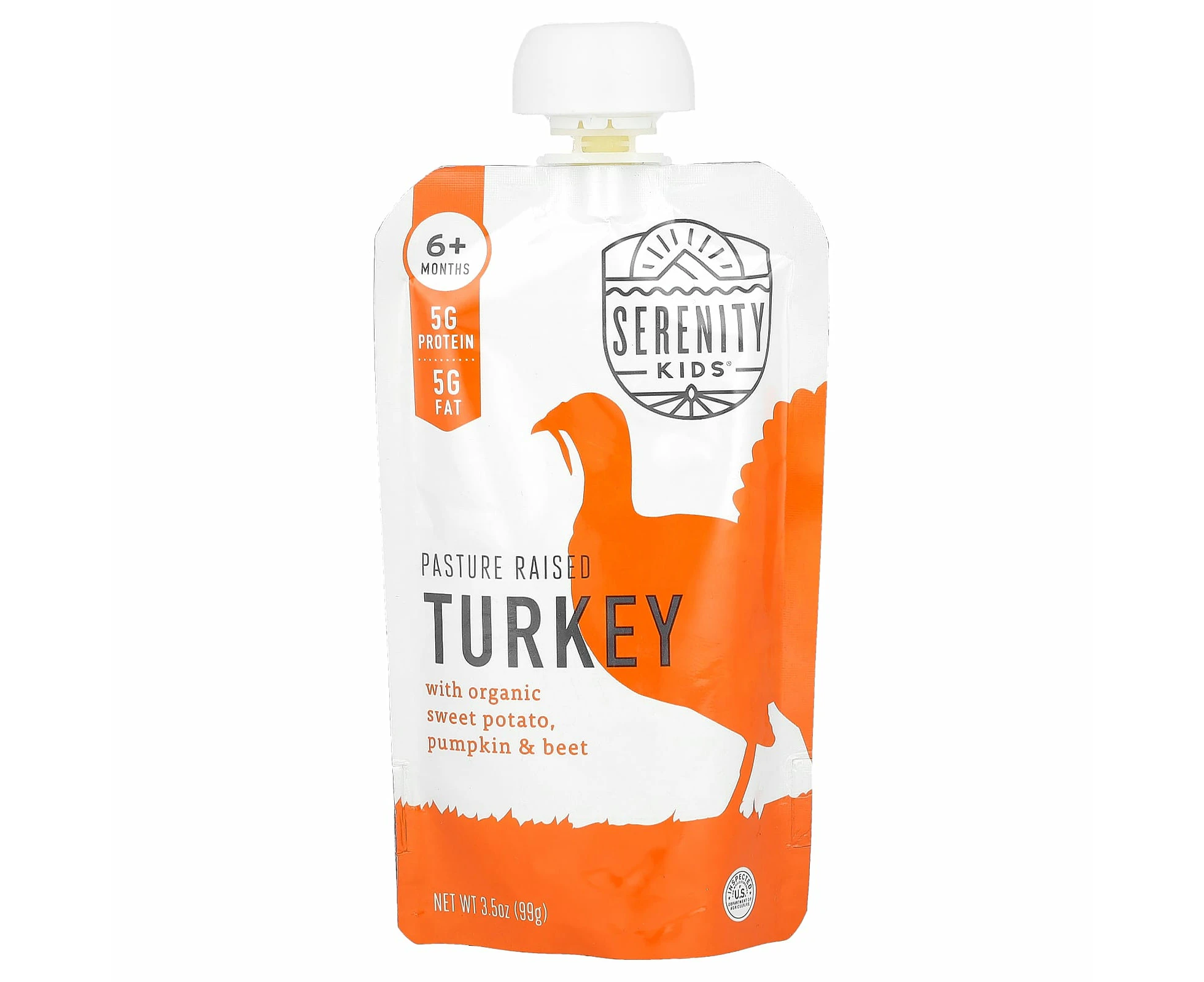 Serenity Kids, Turkey with Organic Sweet Potato, Pumpkin, & Beet, 6+ Months,  3.5 oz (99 g)