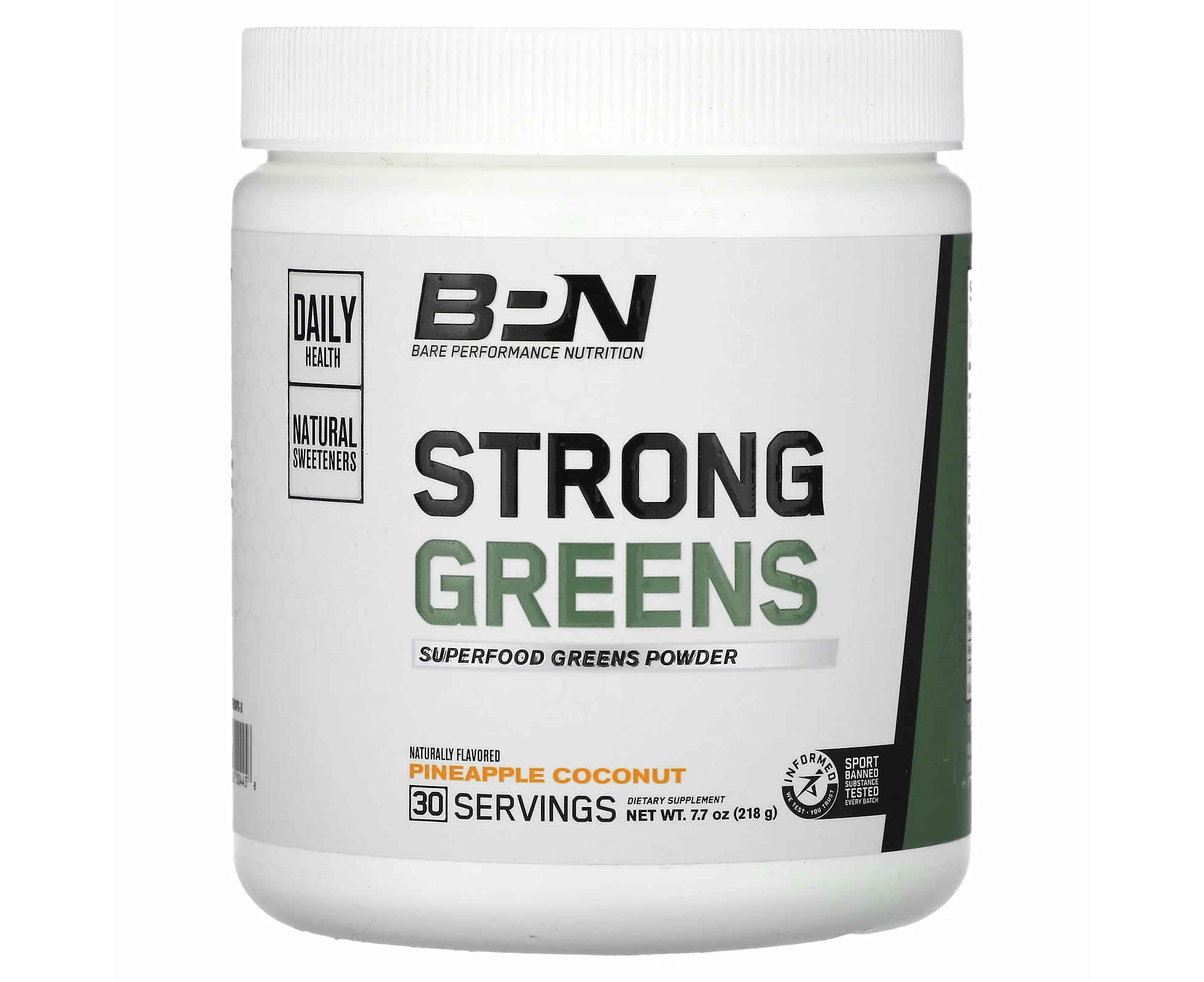 BPN, Strong Greens, Superfood Greens Powder, Pineapple Coconut, 7.7 oz (218 g)