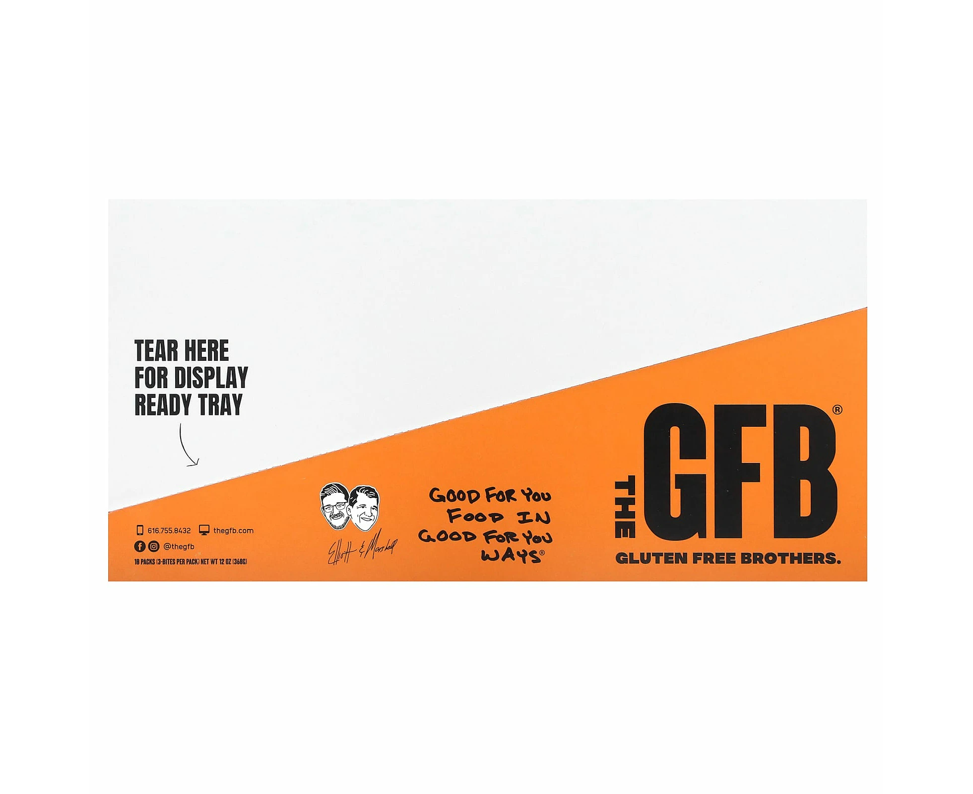 The GFB, Gluten Free Bites, Dark Chocolate + Peanut Butter, 10 Packs, 1.2 oz (36 g) Each