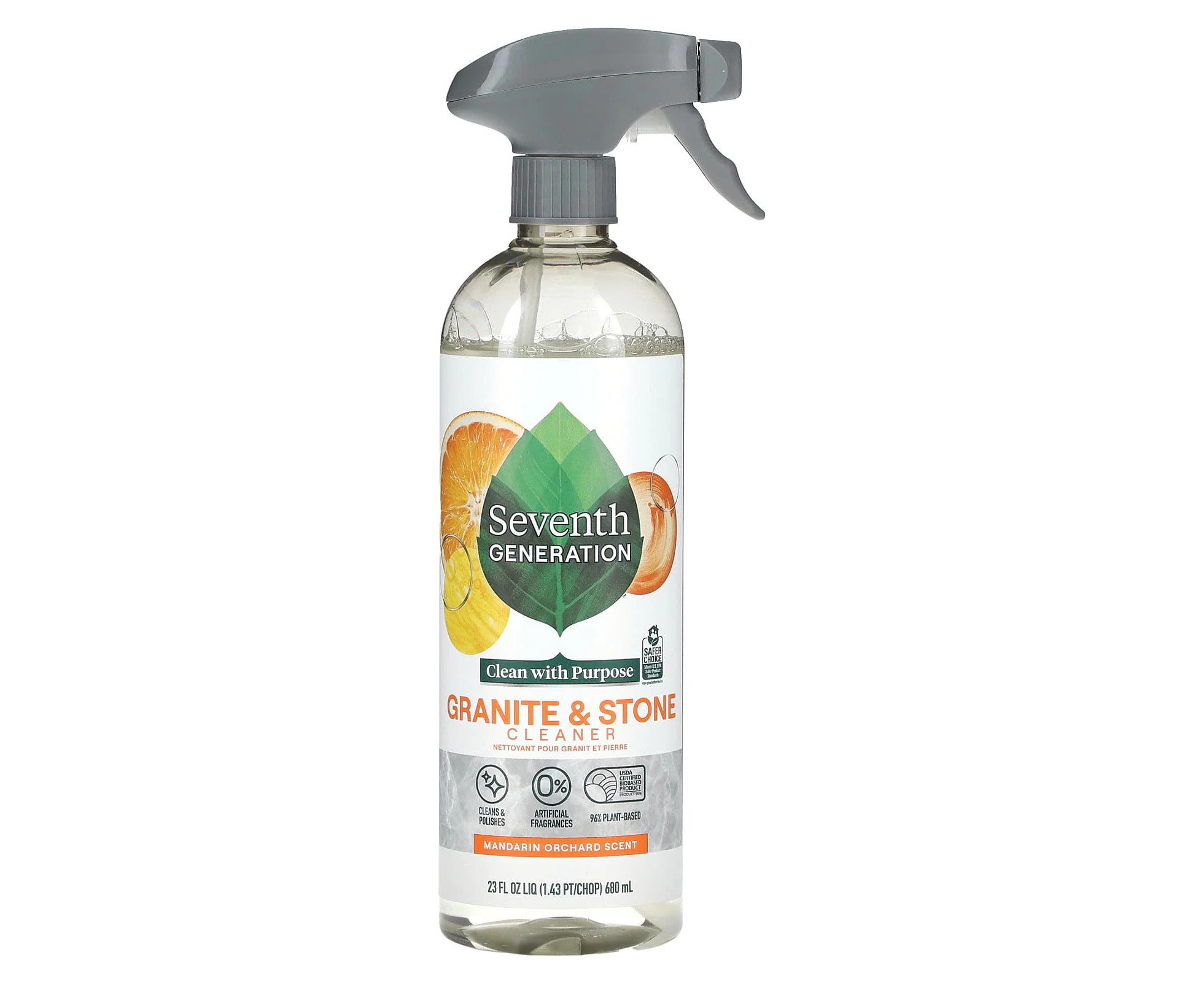 Seventh Generation, Granite & Stone Cleaner, Mandarin Orchard, 23 fl oz (680 ml)