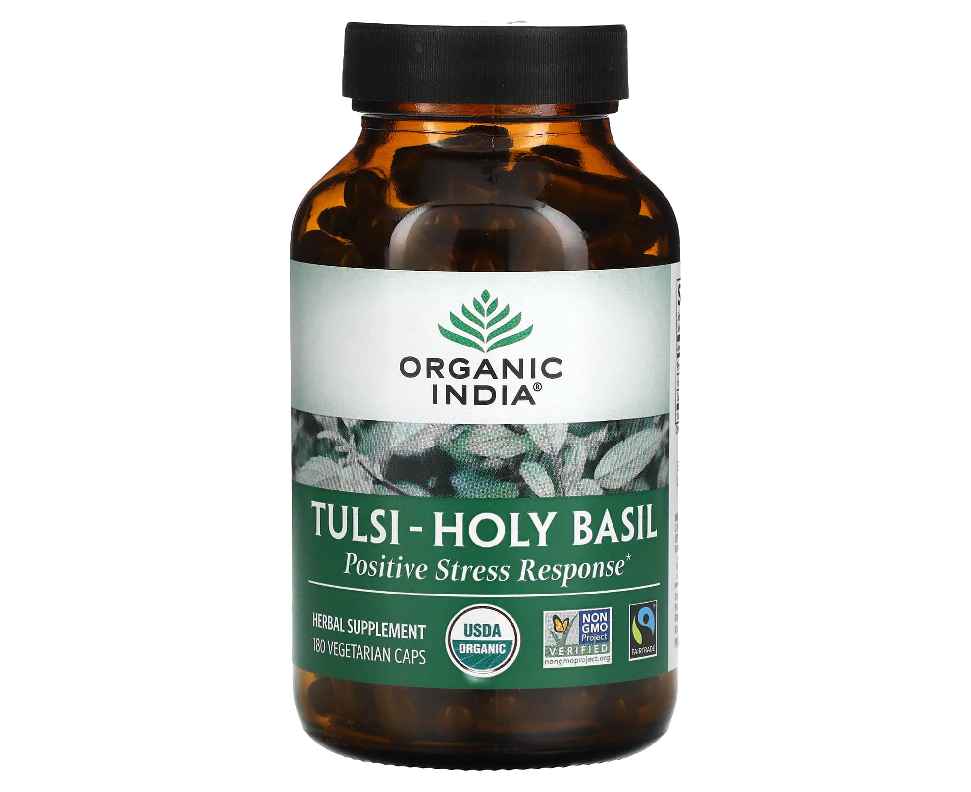 Organic India, Tulsi-Holy Basil, 180 Vegetarian Caps