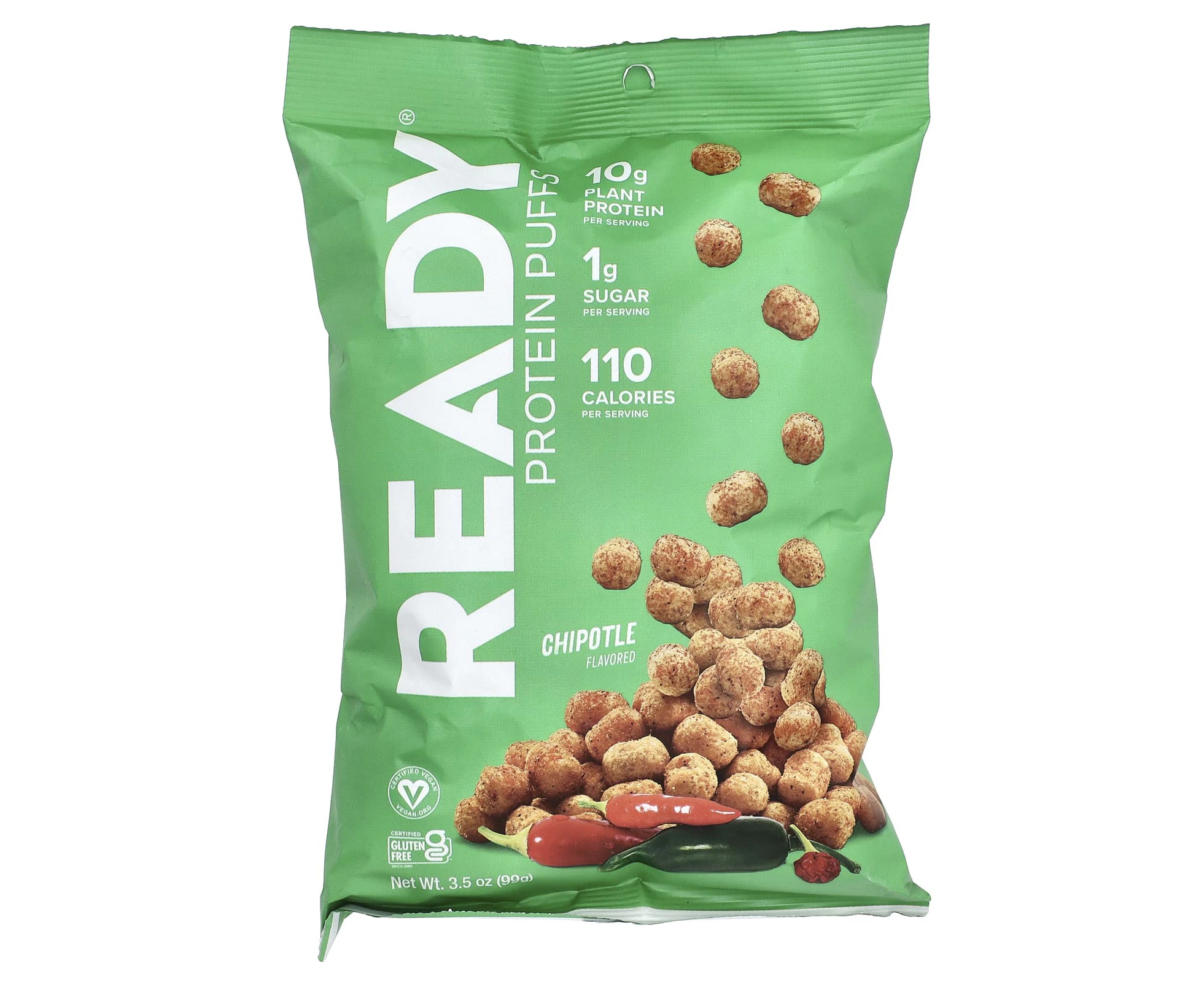 Ready, Protein Puffs, Chiptole, 3.5 oz (99 g)