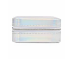 Silver Square Zip Jewellery Box - Anko