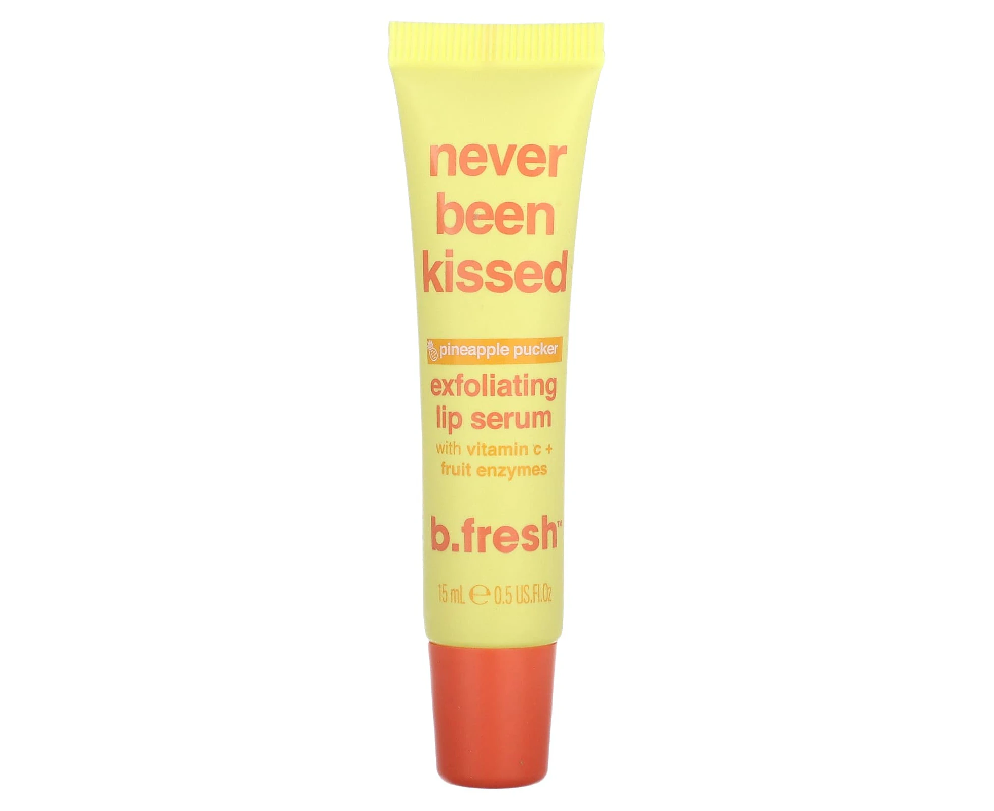 b.fresh, Never Been Kissed, Exfoliating Lip Serum, Pineapple Pucker, 0.5 fl oz (15 ml)