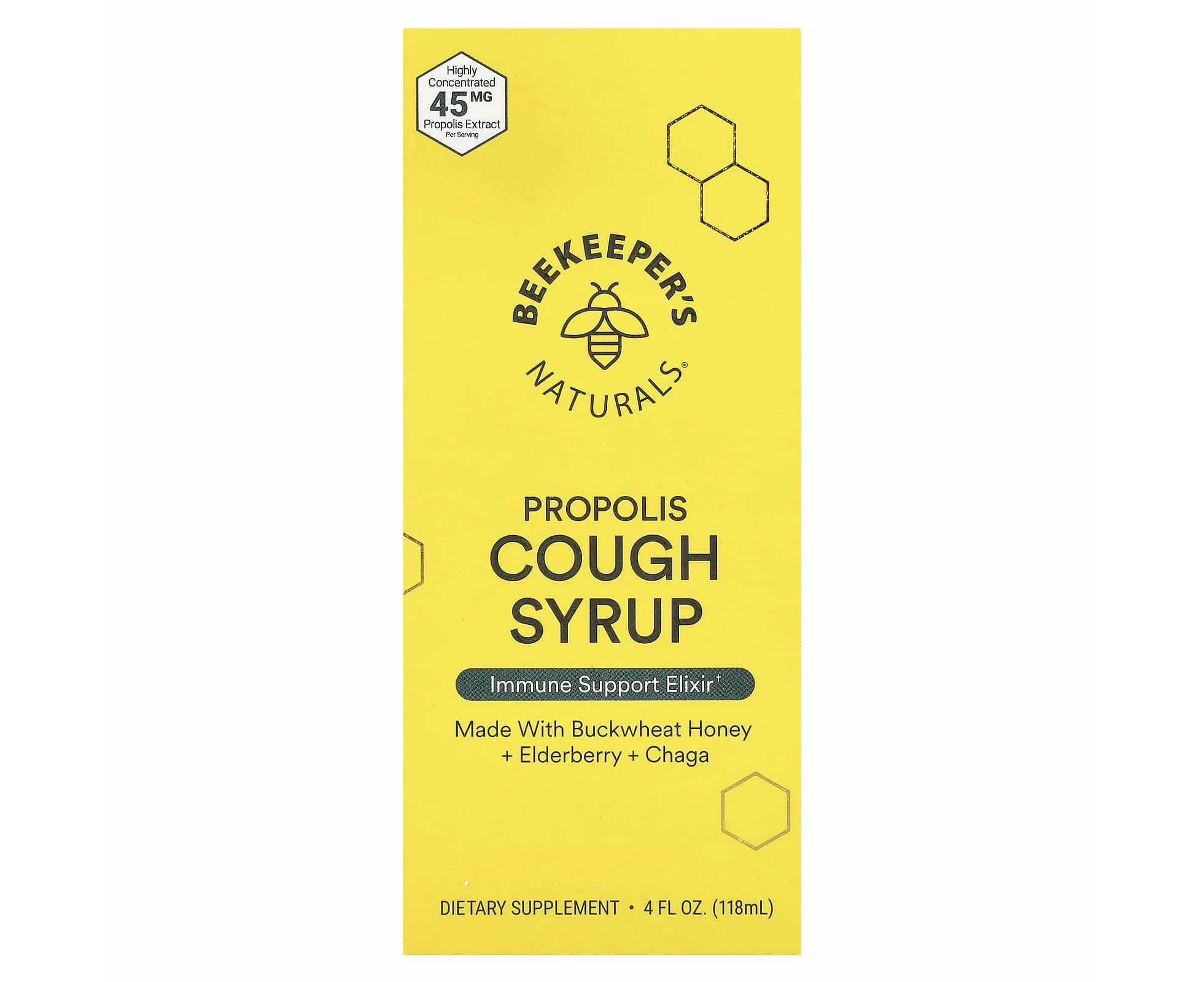 Beekeeper's Naturals, Propolis Cough Syrup, 4 fl oz (118 ml)