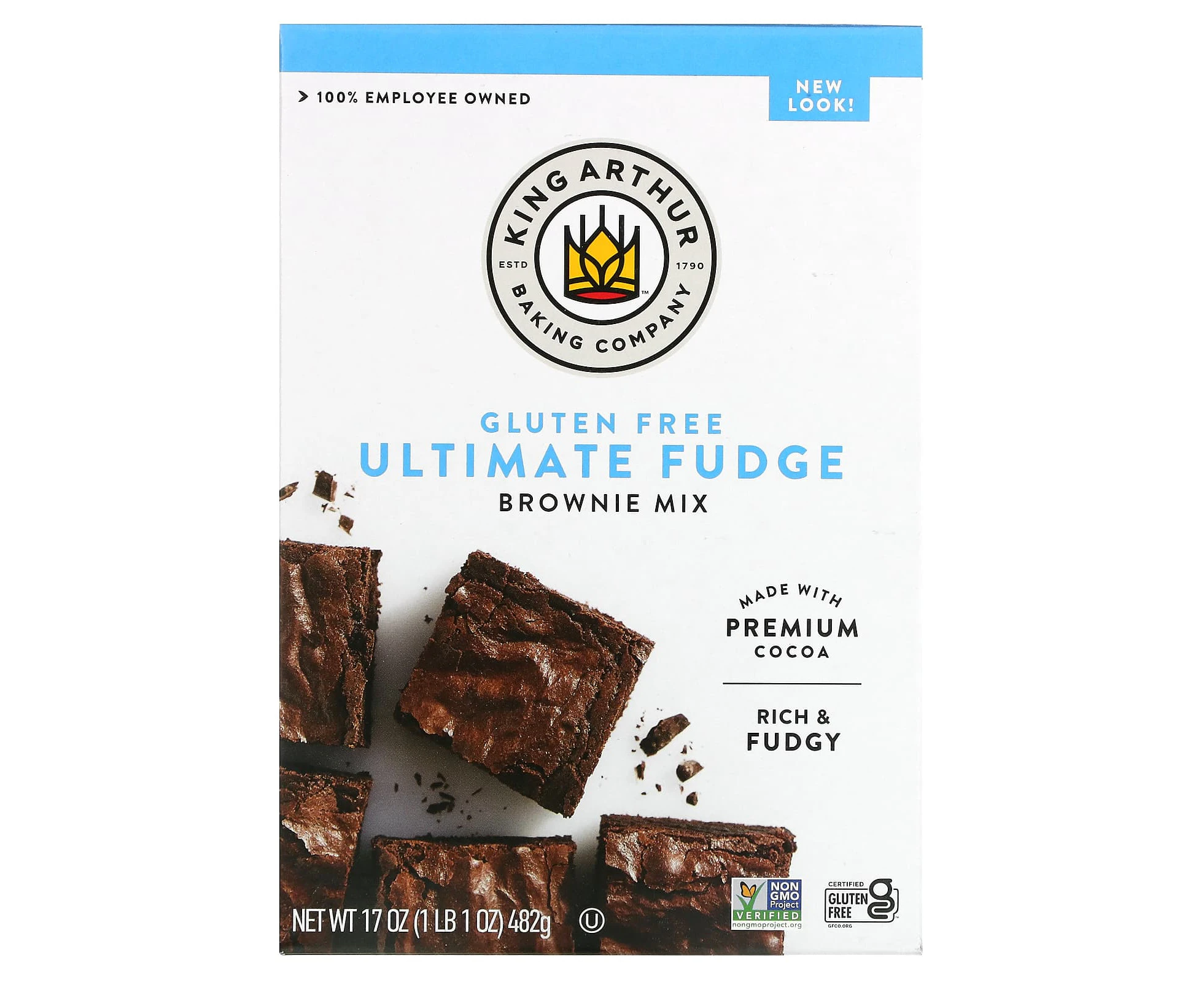 King Arthur Baking Company, Ultimate Fudge Brownie Mix, Gluten Free, 17 oz (482 g)