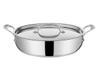 Jamie Oliver by Tefal Cooks Classic 30cm Non-Stick Induction Stainless Steel Shallow Pan w/ Lid