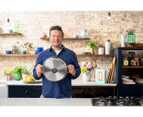 Jamie Oliver by Tefal Cooks Classic 30cm Non-Stick Induction Stainless Steel Shallow Pan w/ Lid