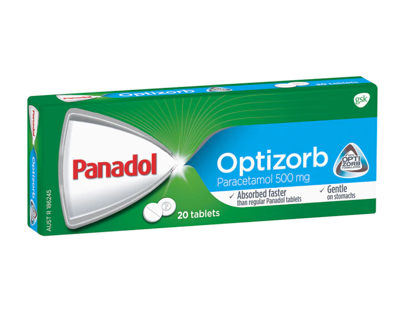 Panadol Optizorb Paracetamol 500mg 20 Tablets