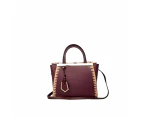 Fendi Peekaboo Mahogany Leather Bag - Refurbished Grade B