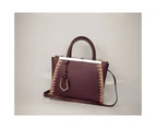 Fendi Peekaboo Mahogany Leather Bag - Refurbished Grade B