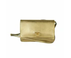 Prada Metallic Gold Saffiano Shine Leather Crossbody Bag - Refurbished Grade B