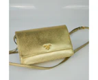 Prada Metallic Gold Saffiano Shine Leather Crossbody Bag - Refurbished Grade B