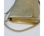 Prada Metallic Gold Saffiano Shine Leather Crossbody Bag - Refurbished Grade B