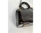 Louis Vuitton Purple Alma BB Shoulder Patent Leather Bag - Refurbished Grade B