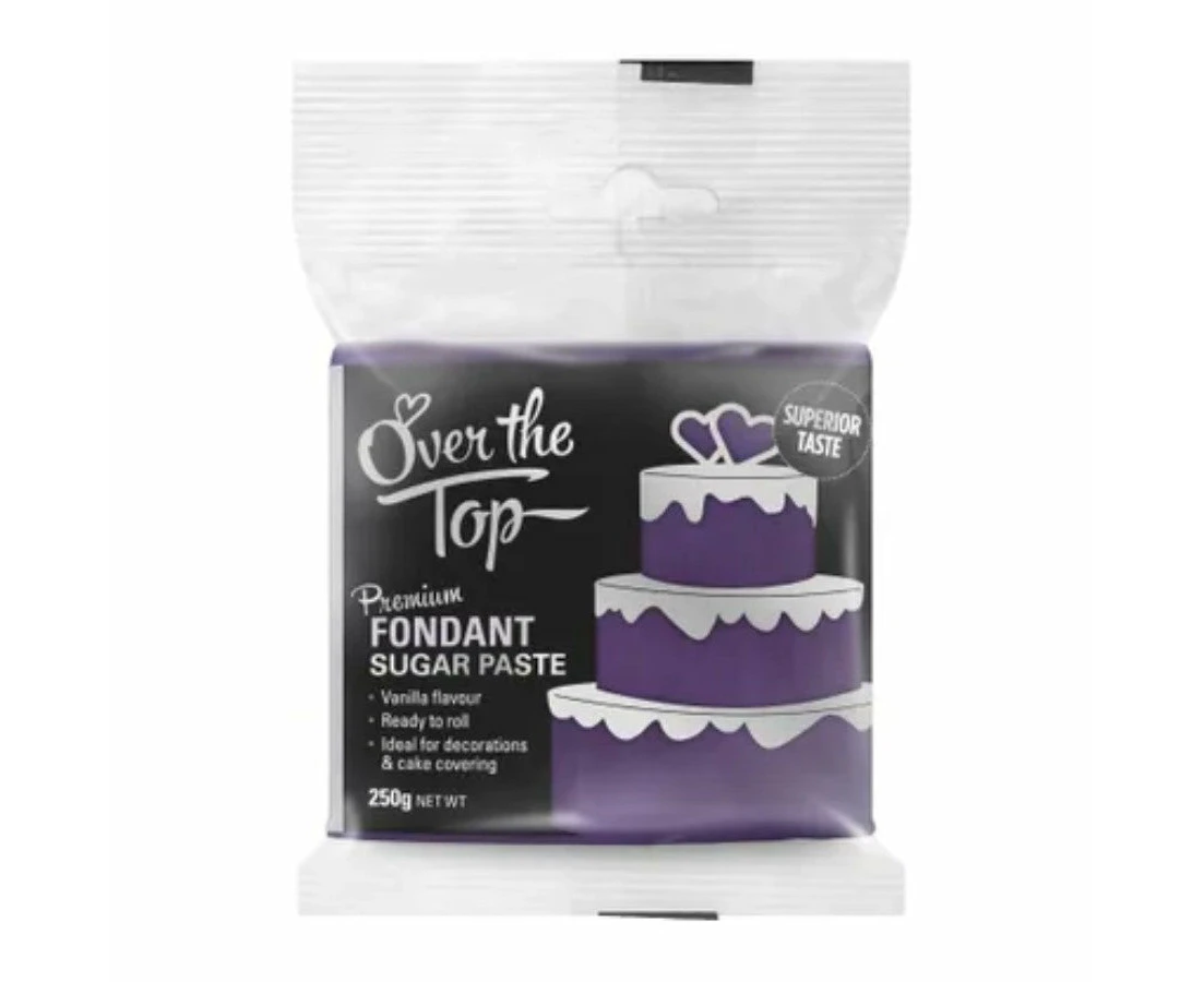 250g Over the Top Violet Premium Fondant Sugar Paste