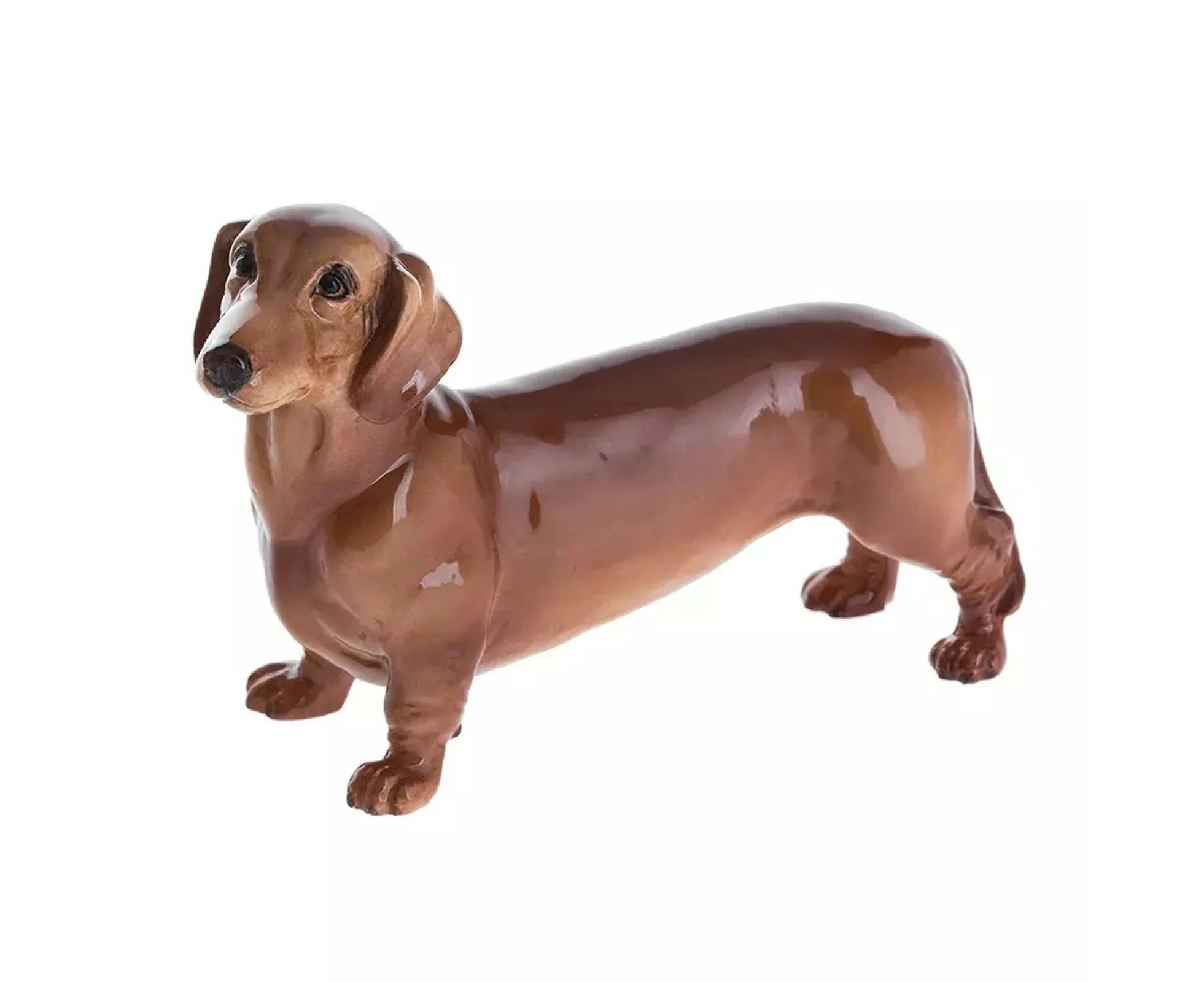 John Beswick Dog Dachshund Standing Red Brown Figurine