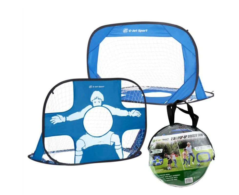 E-JET SPORTS 2 IN 1 POP UP GOAL AND TARGET SET