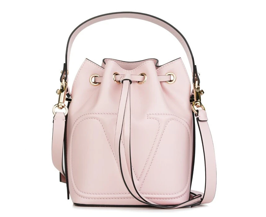 Valentino Garavani Valentino  Small VLOGO Bucket Bag Pink