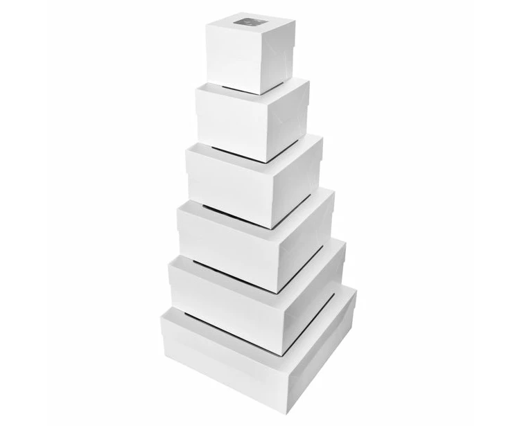 BULK 50pk White 12in Cake Box With Window (12x12x6in)