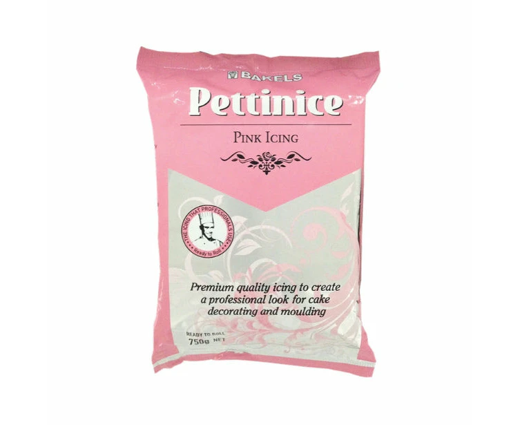 750g Pink Bakels Pettinice Ready-to-roll Fondant