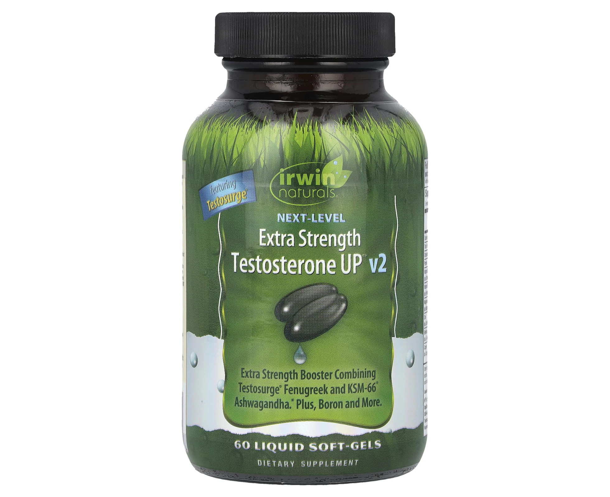 Irwin Naturals, Next Level, Testosterone UP v2, Extra Strength, 60 Liquid Soft-Gels