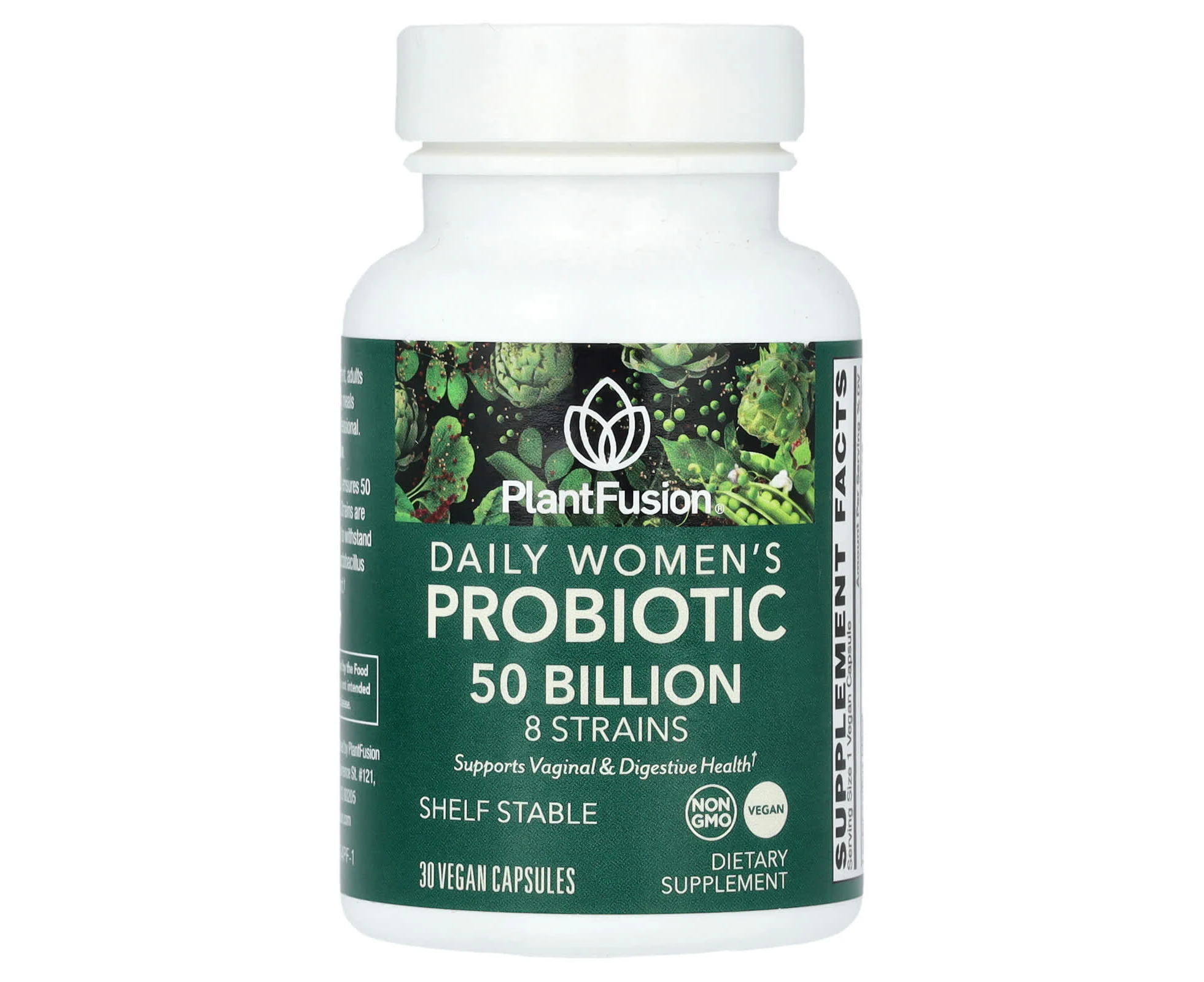 PlantFusion, Daily Women's Probiotic, 50 Billion, 30 Vegan Capsules