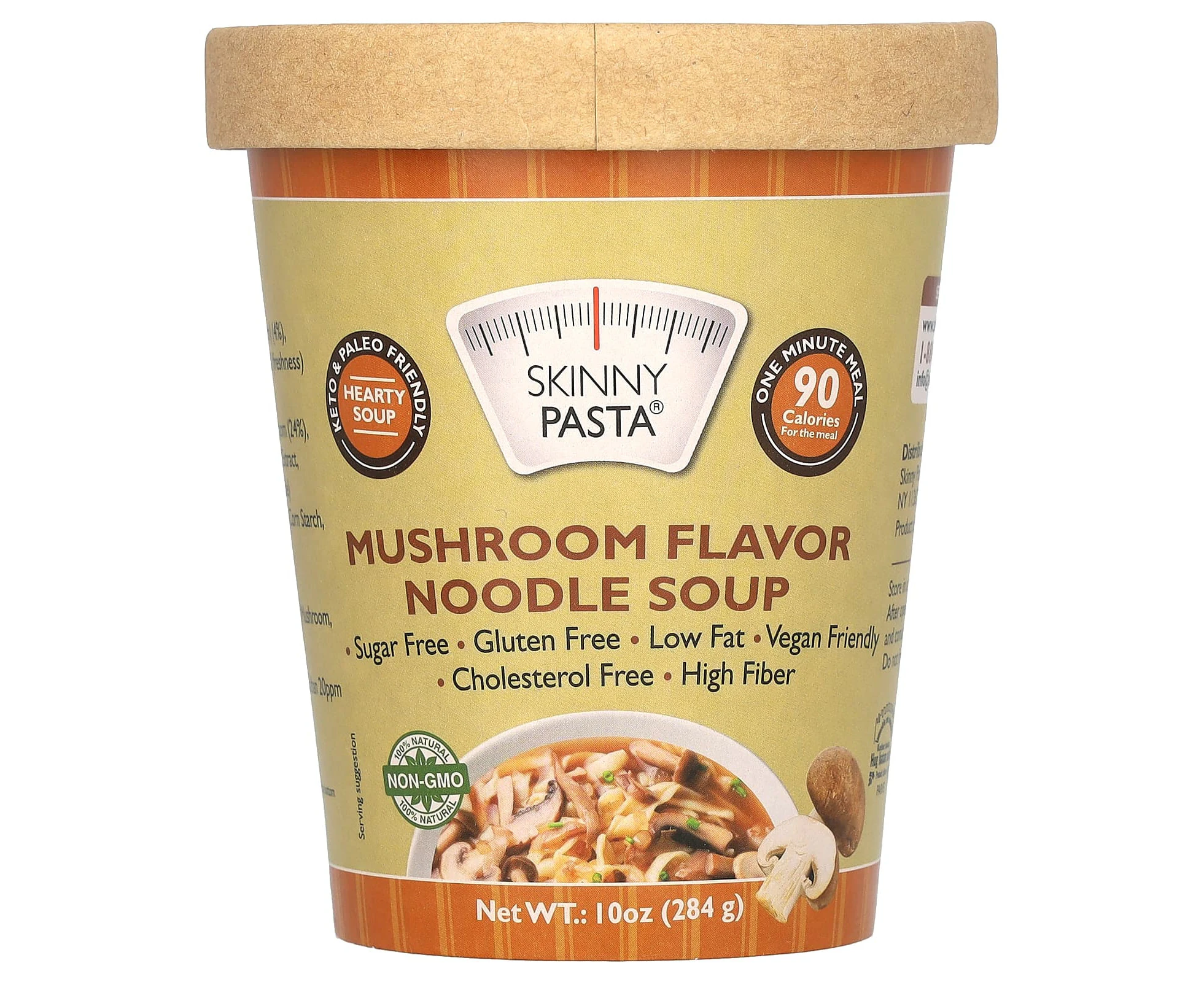 Skinny Pasta, Noodle Soup, Mushroom , 10 oz (284 g)