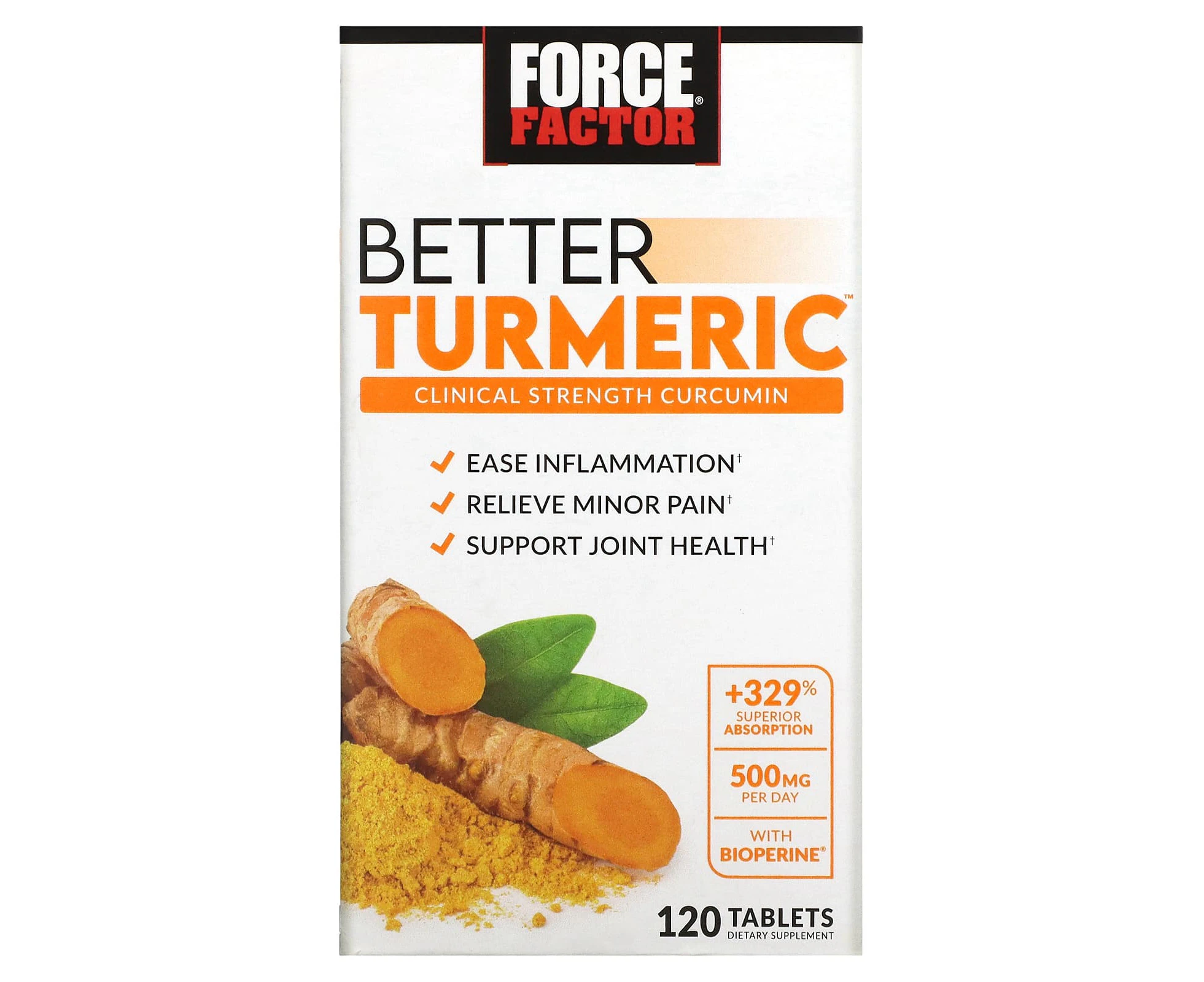 Force Factor, Better Turmeric, 120 Tablets