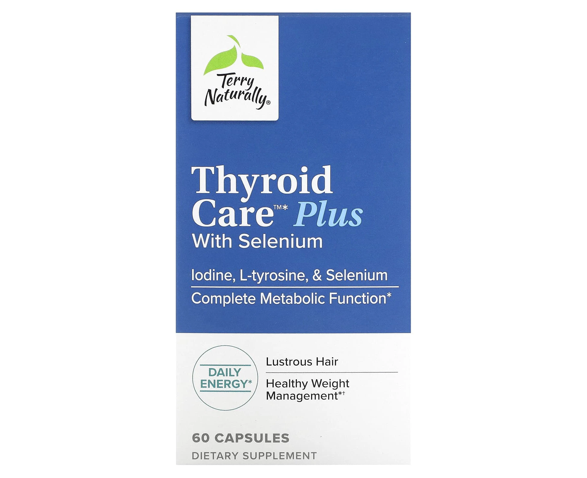 Terry Naturally, Thyroid Care Plus with Selenium, 60 Capsules