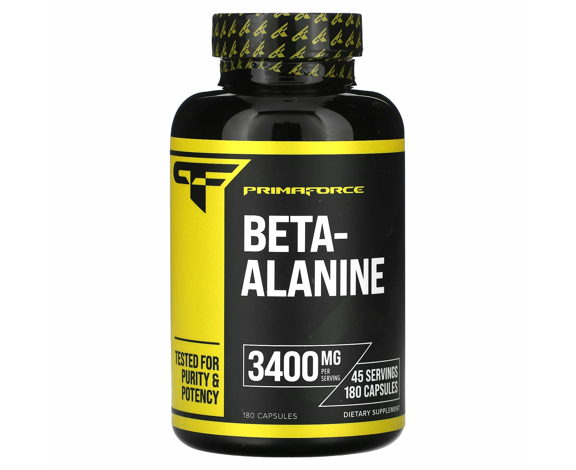 Primaforce, Beta-Alanine, 3,400 mg, 180 Capsules (850 mg per Capsule)